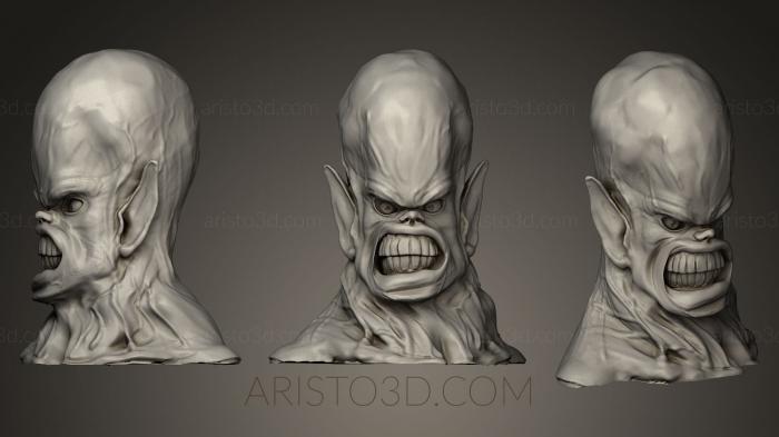 Busts of heroes and monsters (BUSTH_0373) 3D model for CNC machine